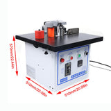 Portable Edge Bander, Automatic Edge Banding Machine Double Side Gluing Wood Banding Machine,110V,0-6m/min MARTEXBUY