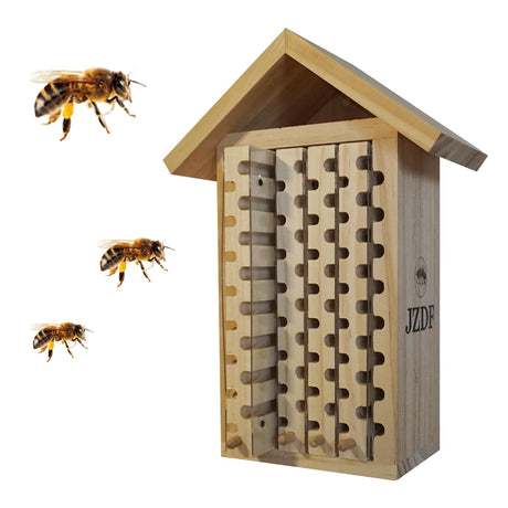 Mason Bee House,JZDF Bug Hotel,Bug Hotel,Carpenter Bee House for The Garden,Leaf Cutter Bees House JZDF