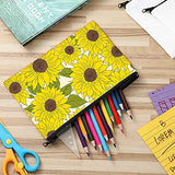 Xuniea 12 Pieces Cosmetic Bags Multipurpose Sublimation Blanks DIY Heat Transfer Makeup Bags Canvas Pen Case Pen Bag Iron on Zipper Toiletry Pouch (White, 7.9 x 5.5 Inch, 5.9 x 4.7 Inch) Xuniea