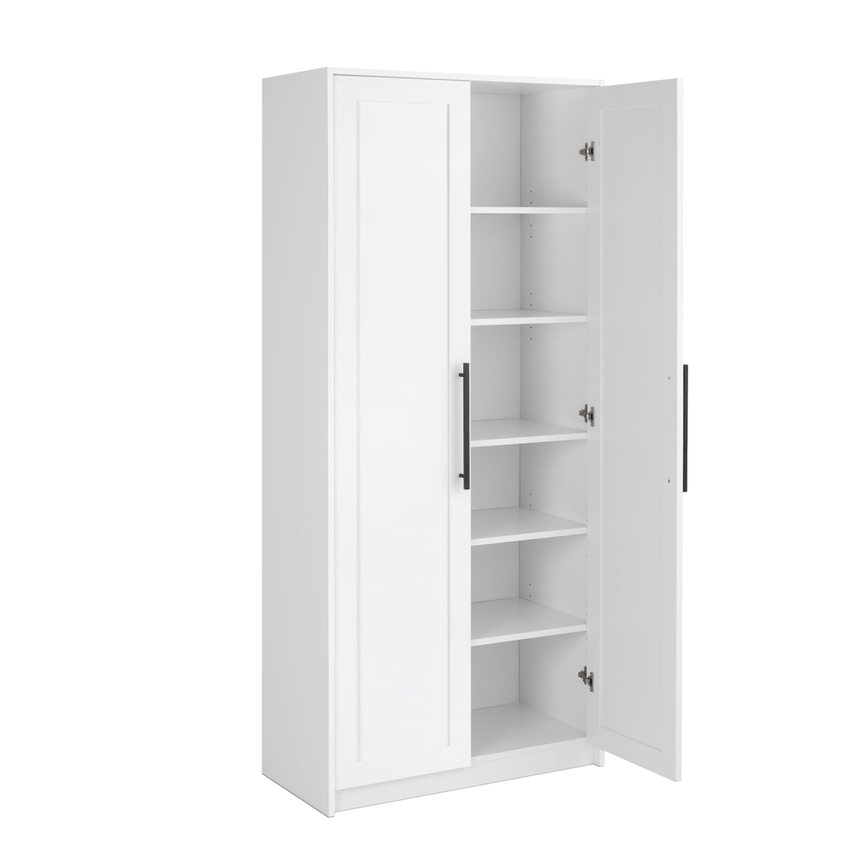 Elite Premium Tall Storage Cabinet by Prepac - White, 72" H, 5 Shelves, Versatile Kitchen & Bathroom Use Prepac