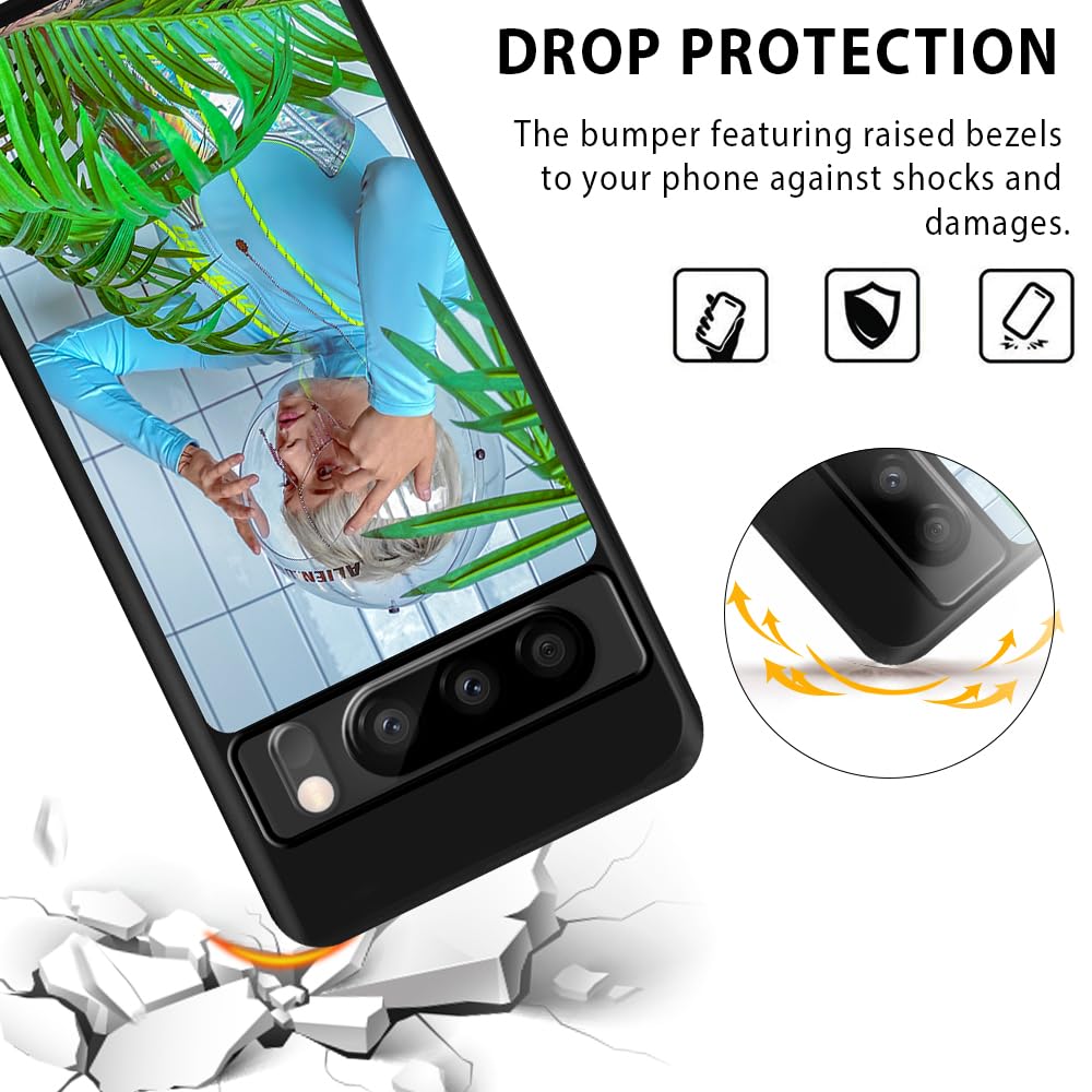 Sublimation Blank Case for Google Pixel 8 Pro,5 PCS Sublimation Cases with Printable DIY Customize Aluminum + Soft Rubber TPU Anti-Slip Slim Shockproof Protective Phone Cover for Google Pixel 8 Pro FOQENCCI