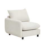 Christopher Knight Home Bricez 69" Loveseat, Upholstered Sofa, Modular Couch, Oversized Loveseat, Spacious Seating Sofa Couch, Comfort Sectional Corner Wooden Chair for Living Room Home Office, White Christopher Knight Home