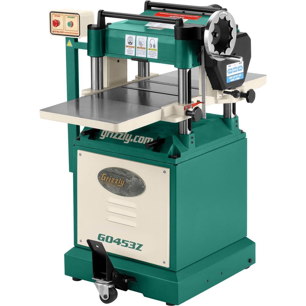 Grizzly G0453Z Planer with Spiral Cutterhead, 15-Inch Grizzly Industrial