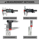 Digital Calipers Measuring Tool 6 inch, Micrometer Caliper Digital, Vernier Caliper Stainless Steel to Measure Inch Fractions Millimeter by S&F STEAD & FAST S&F STEAD & FAST