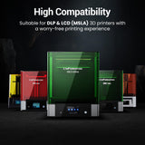 UNIFORMATION 3D Printer Resin Standard Fast UV Curing Plant-Based 3D Resin Liquid with High Precision Low Viscosity Suit for SLA/LCD/DLP Printing Transparent, High Clear 1KG Uniformation