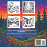 Nature's Escape: An Adult Coloring Book of Earth's Most Breathtaking Landscapes for Relaxation and Stress Relief WoodArtSupply