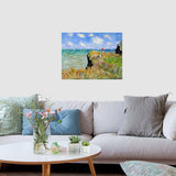 liziciti Monet 5D Diamond Painting Kits, Full Drill Famous Diamond Paintings Collection for Home Wall Decor DIY, 12x16in (Clifftop Walk at Pourville) liziciti