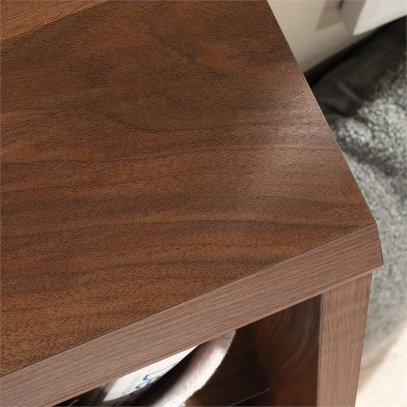 Sauder Willow Place Dual-Purpose Footboard Bookcase in Grand Walnut Finish Sauder