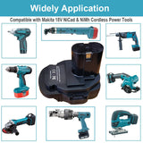 QINIZX Battery Adapter for Makita 18 Volt NiCad & NiMh Cordless Power Tools, Convert Makita BL1830B BL1850 BL1860 BL1840B 18V Lithium-Ion Battery to Makita 18V Ni-Cd/Ni-Mh Battery Converter QINIZX