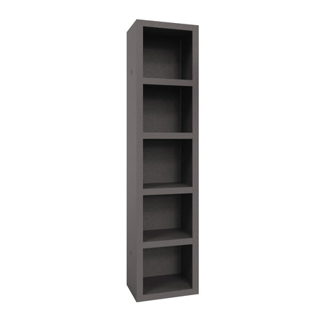 Oakland Living Dark Grey 85-in Tall Wooden Bookcase Shelf Oakland Living