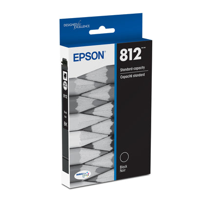 EPSON 812 DURABrite Ultra Ink Standard Capacity Black Cartridge (T812120-S) Works with WorkForce Pro WF-7310, WF-7820, WF-7840, WorkForce EC-C7000