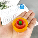 Surakey 4 Pieces Resin Board Game Silicone Mold White Epoxy Puzzle Chess Casting Mold Parent-Child Game Chess Making Tool DIY Table Game Handicrafts Gift for Home Decor Surakey