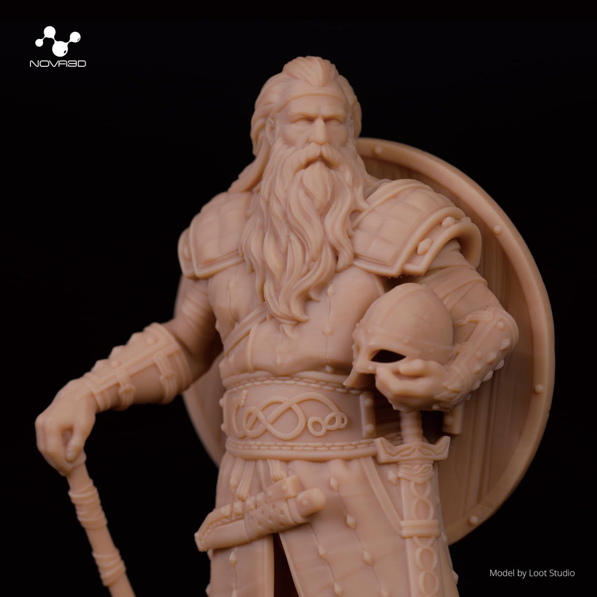 NOVA3D 16K TGM 3D Printer Resin,Tabletop Gaming,High Toughness,Impact Resistance Ultra Precision,405nm LCD Rapid Photopolymer Resin for Board Game Character Model LCD 3D Printing Beige Resin 1kg NOVA3D