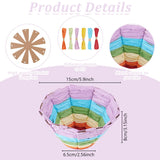 FREEBLOSS 9 Set Woven Basket Kit Woven Easter Basket Kit DIY Woven Basket Set Wicker Basket Kit for Beginners Basket Making Kit with Basket Weaving Supplies Basket Weaving Kits FREEBLOSS