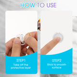 Hariendny 8 Pack Sunglasses Organizer Wall Mounted Sunglasses Holder Wall Hanging Glasses Organizer Eyeglass Holder (White) Hariendny