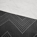Ink+Ivy Reversible Cotton Quilt Set - Trendy Chevron Design Summer Cover Breathable Coverlet, Lightweight All Season Bedding Layer for Winter, Matching Shams, King/Cal King(104"x92"), Black 3 Piece INK+IVY