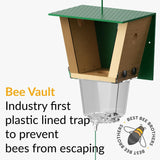 Ultimate Pro, Carpenter Bee Trap, 2 Traps in 1, High-Capacity External Bee Vault – 2 Pack Best Bee Brothers