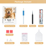 DPDP Personalized Pet Memorial Gifts – Custom Diamond Painting Kits with Photo Text, Sympathy Pet Remembrance for Loss of Animal Dog Cat (Round Drill, 11.8×15.7 Inch) 11.8×15.7inch/30×40cm DPDP