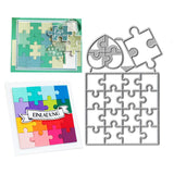 Square Jigsaw Puzzle Cutting Dies,Love Heart Jigsaw Puzzle Die Cuts Metal Embossing Stencils Template Mould for Card Scrapbooking and DIY Craft Album Paper Card Decor AHTOLS