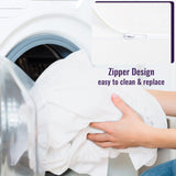 PayLessHere 10 Inch Bamboo Charcoal Gel Memory Foam Mattress CertiPUR-US Certified Removable Soft Cover Queen mattresses for Bed Frame, Bunk Bed, Trundle, Daybed,White PayLessHere