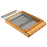 Honey Lake Langstroth Bee Hive Screened Bottom Board Dipped in 100% Beeswax with Entrance Reducer, Screen Bottom Board for 10 Frame Beehive with Solid Wood, Beehive Separated Board Beekeeping Supplies Honey Lake