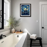 ARNLRDYA Panda Eating Bamboos Paint by Numbers for Adults, Starry Sky Van Gogh Paint by Number Kits, Cute Animals Stars Acrylic Painting for Home Decor(16×20inches, No Frame) ARNLRDYA
