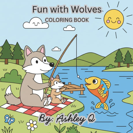 Fun with Wolves: Coloring book Majosta