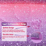 JQinHome Twin Pink Purple Comforter Set, 6 Piece Bed in A Bag 3D Colorful Bedding Set for Girls Kids (1 Comforter,2 Pillowcases,1 Flat Sheet,1 Fitted Sheet,1 Cushion Cover)(Pink Purple) JQinHome