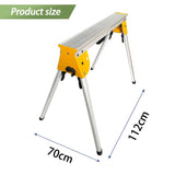 Gabasinover Silver Heavy Duty Miter Saw Stand Compatible with DW7231 DWX725 miter saw mounting brackets allowing use as a tool stand Gabasinover