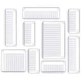 Kootek 9 Pcs Drawer Organizer Set, 4-Size Bathroom Vanity Trays Makeup Desk Dividers Versatile Storage Bins Clear Plastic Container for Dresser, Bedroom, Kitchen, Office Kootek