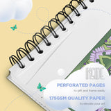 ColorIt Mandalas to Color, Volume VIII Adult Coloring Book 50 Floral and Geometric Mandala Patterns and Designs, Spiral Binding, USA Printed, Lay Flat Hardback Book Cover, Ink Blotter ColorIt