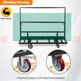 Eastrexon Folding Drywall Cart, Drywall Dolly w/ 5" Swivel Casters, 44.5" x 22" x 40" Plywood Cart w/ 2000 LBS Load Capacity, Portable Panel Truck Cart for Handling Plywood, Plasterboard, Glass Eastrexon