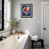 ARNLRDYA American Football Ball Paint by Number Kits for Adults, Rugby Sports Paint by Numbers, Ball Sports DIY Acrylic Painting on Canvas for Living Room Home Wall Decor(16×20inches, No Frame) ARNLRDYA