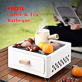 Barbecue Desk Tabletop Outdoor Stainless Steel Smoker BBQ,Portable Lightweight Barbecue Grill Tools for Outdoor Cooking Camping Picnics Beach VBOYL