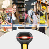 Eyoyo EYH2 Handheld USB 2D Barcode Scanner, Wired Automatic QR Code Scanner PDF417 Data Matrix Bar Code Reader with Long USB Cable for POS Mobile Payment, Convenience Store, Supermarket, Warehouse Eyoyo