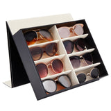 Juvale 8 Slot Sunglasses Organizer Storage, Eyeglasses Holder for Home – Multiple Glasses Display Case (12.7x9.8 in) Juvale