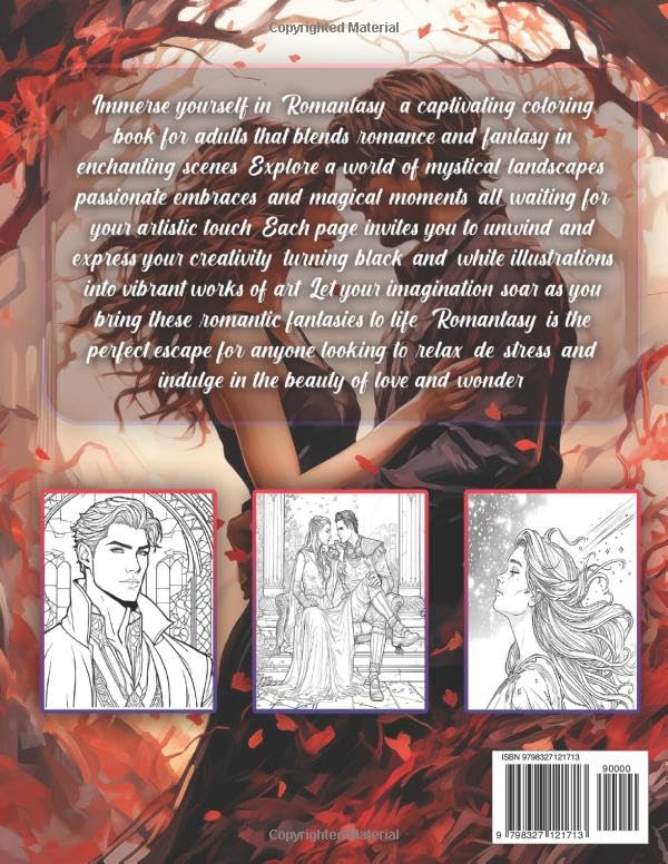 Romantasy Coloring Book: Mystical Scenes of Romance and Wonder WoodArtSupply