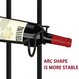 JKsmart 24 Bottles Wall Mounted Wine Rack, Adjustable Height Wine Rack Wall Mounted for Wine Bottles, Liquor, Champagne, Matte Metal Black Wine Wall Rack for Kitchen, Pantry, Bar, Wine Cellar JKsmart