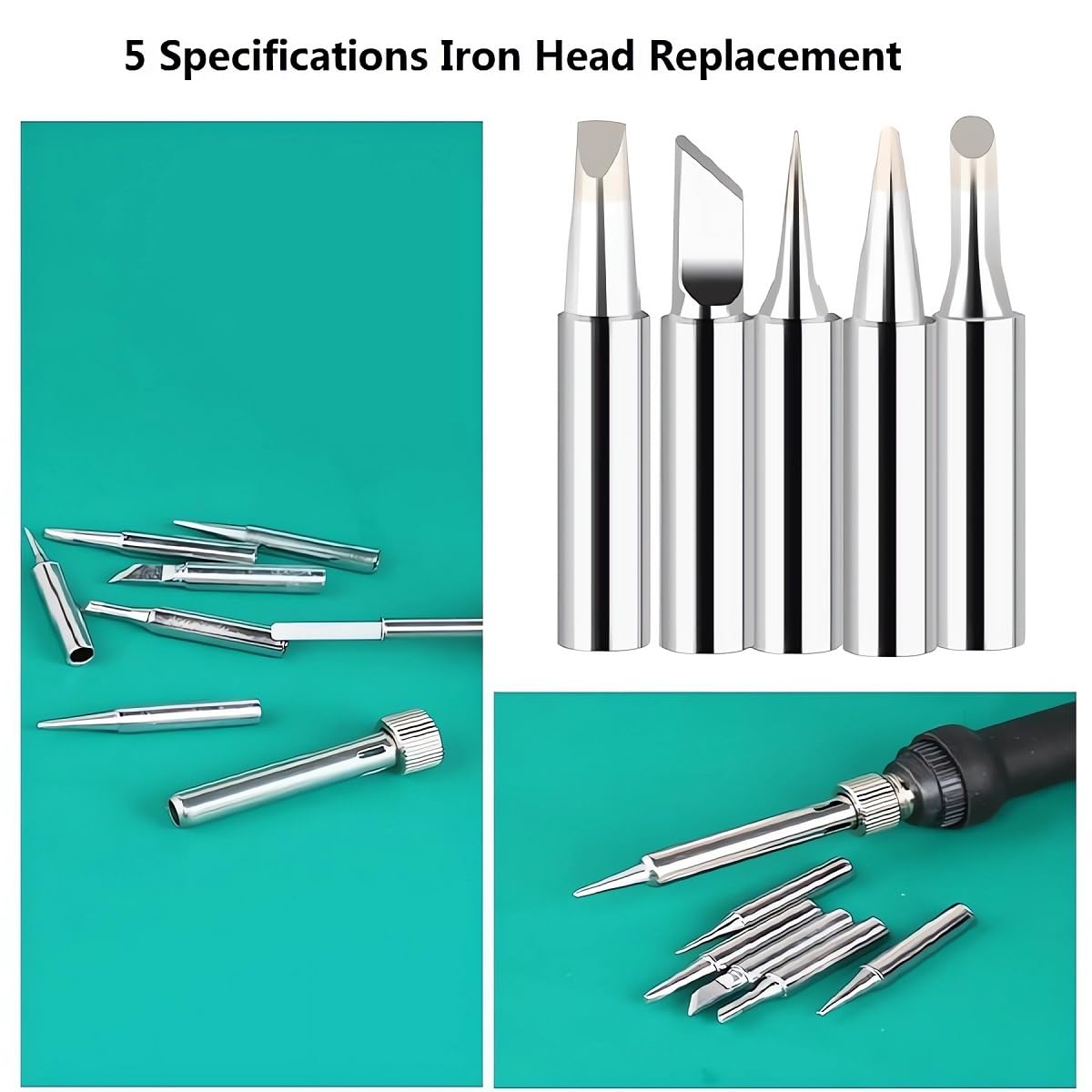 Soldering Iron Kit, Digital Multimeter Kit, Multi Tester, Voltage Tester, Measures AC/DC Voltage, Current, Resistance/Continuity/Diode/Triode. Electric Soldering Iron, Adjustable Temperature HiLeDiQJ