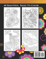 Coloring Book for Adults: Amazing Swirls and Paisley Patterns For Relaxation: Cute and Fun Designs to Color Majosta