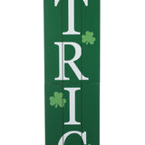 Glitzhome 60"L Wooden St. Patrick's Porch Sign, Happy St Patrick's Day Vertical Porch Decor for Home Front Door Yard Party glitzhome