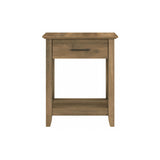 Bush Furniture Key West Small End Table with Storage | Modern Farmhouse Accent Shelf for Living Room in Reclaimed Pine Bush Business Furniture