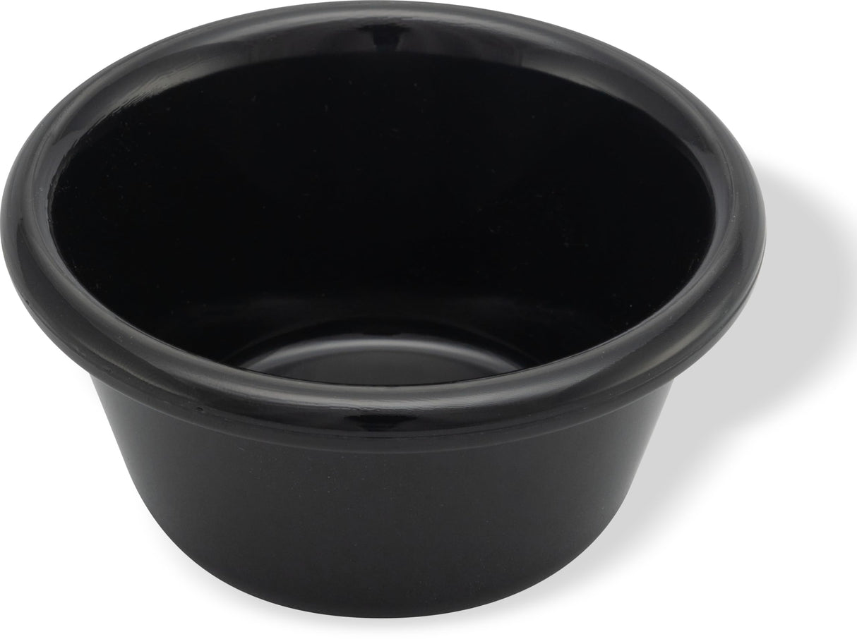 Carlisle FoodService Products 4312303 SAN Smooth Fluted Ramekin, 3 oz Capacity, 1.43" Height, Black (Case of 48) Carlisle FoodService Products