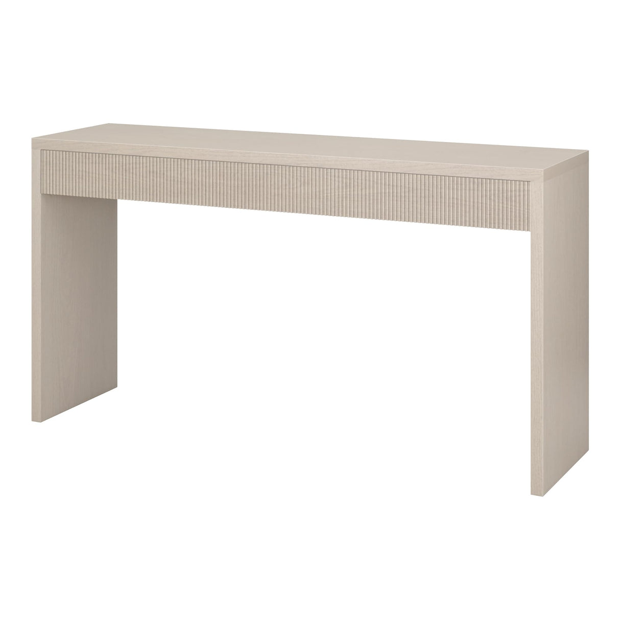 Henn&Hart 55" Wide Rectangular Console Table in Beech White, for Home, Living Room, Bedroom, Entertainment Room, Office Henn&Hart