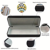 ARTopet Diamond Art Painting Eye Glass Case Portable Retro Sunglasses Glasses Storage Box Creative Design Anti-Stress DIY Handmade for Art Craft Gift Travel Sunglass-Pink Flower ARTopet
