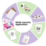 HAWERSI 119pcs Accessories and Supplies Bundle for Cricut Makers and All Explore Air with Adhesive Vinyl,Sublimation Paper,Card Kit,Weeding Tools,All-in-1 Craft Starter Kit for Crafting Projects HAWERSI