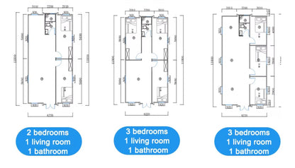 Expo Groups 30ft Luxury Expandable Prefab Modular Home/Office – 1-4 Bedroom Steel Container Villa with Bathroom & Custom Interior + Pre-Wired (10FT) - WoodArtSupply