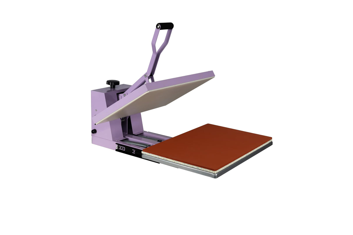 16x24 Manual Heat Press Machine with Slide-Out Base (Commercial-Grade T-Shirt Press) Away for T-Shirt Printing DIY Business Use,Purple UXENAFANA
