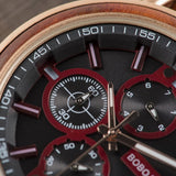 2win Mens Engraved Wooden Watch Personalized Watch Customized Family Watch for Boyfriend Fiancé Husband Dad Son Wood Wrist Watch for Birthday Anniversary Christmas Watches (Custom Box Photo) 2win