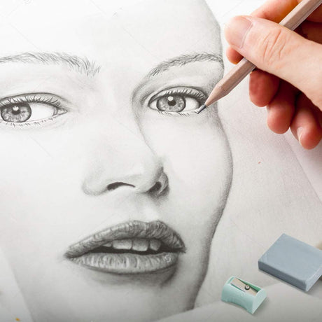 Drawing Pencils, Sketch Pencils Graphite 12B 8B 7B 6B 5B 4B 3B 2B B HB 2H and Charcoals Art Supplies for Sketching and Drawing,Pencil Set for Artists or Kids SouthStar